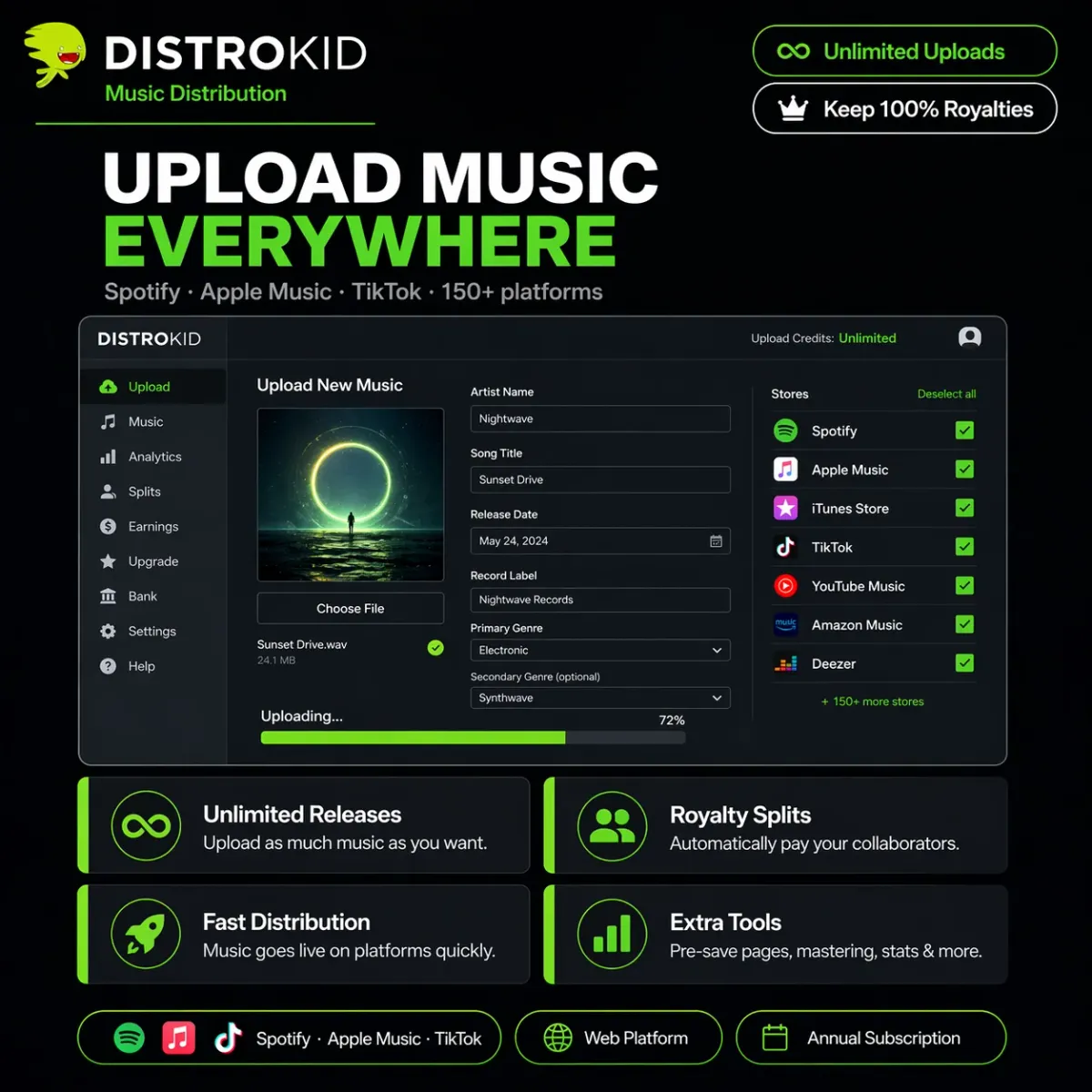DistroKid screenshot