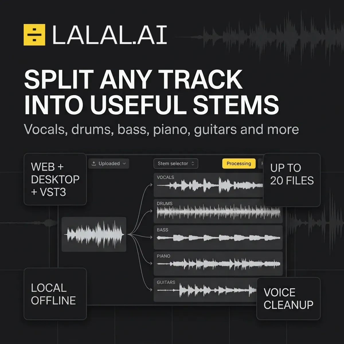 LALAL.AI screenshot