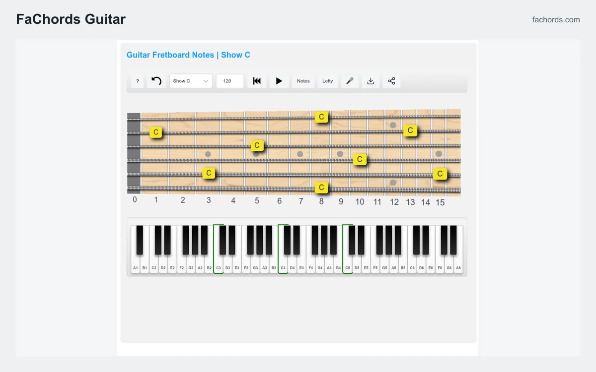 FaChords Guitar screenshot